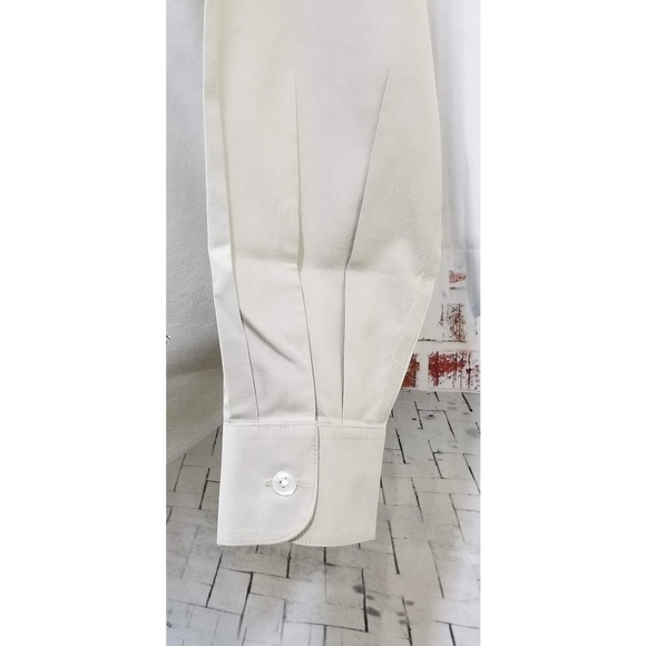 Orvis wrinkle free button down shirt olive L 14 16 - Picture 6 of 8